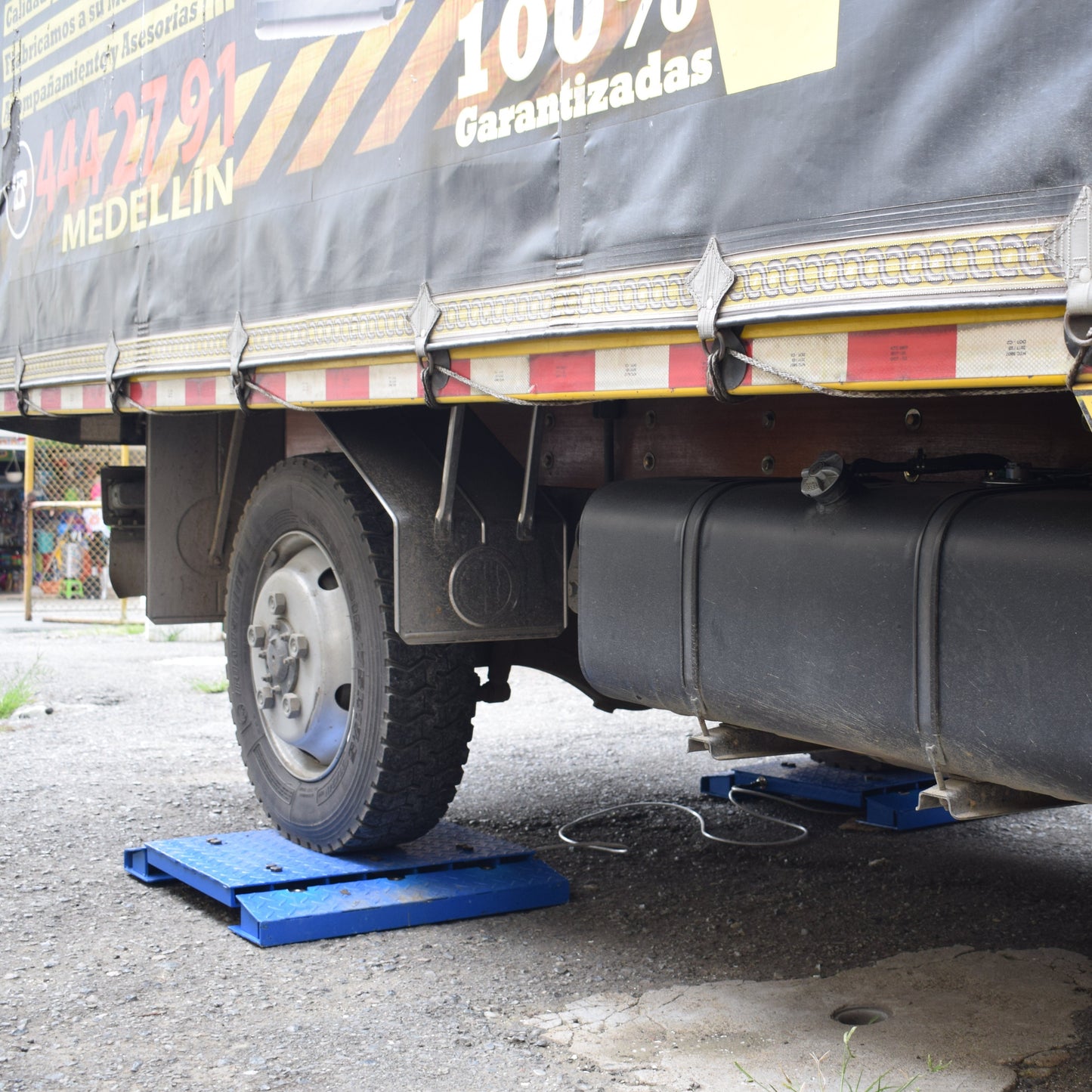 Báscula Camionera Huella Sencilla