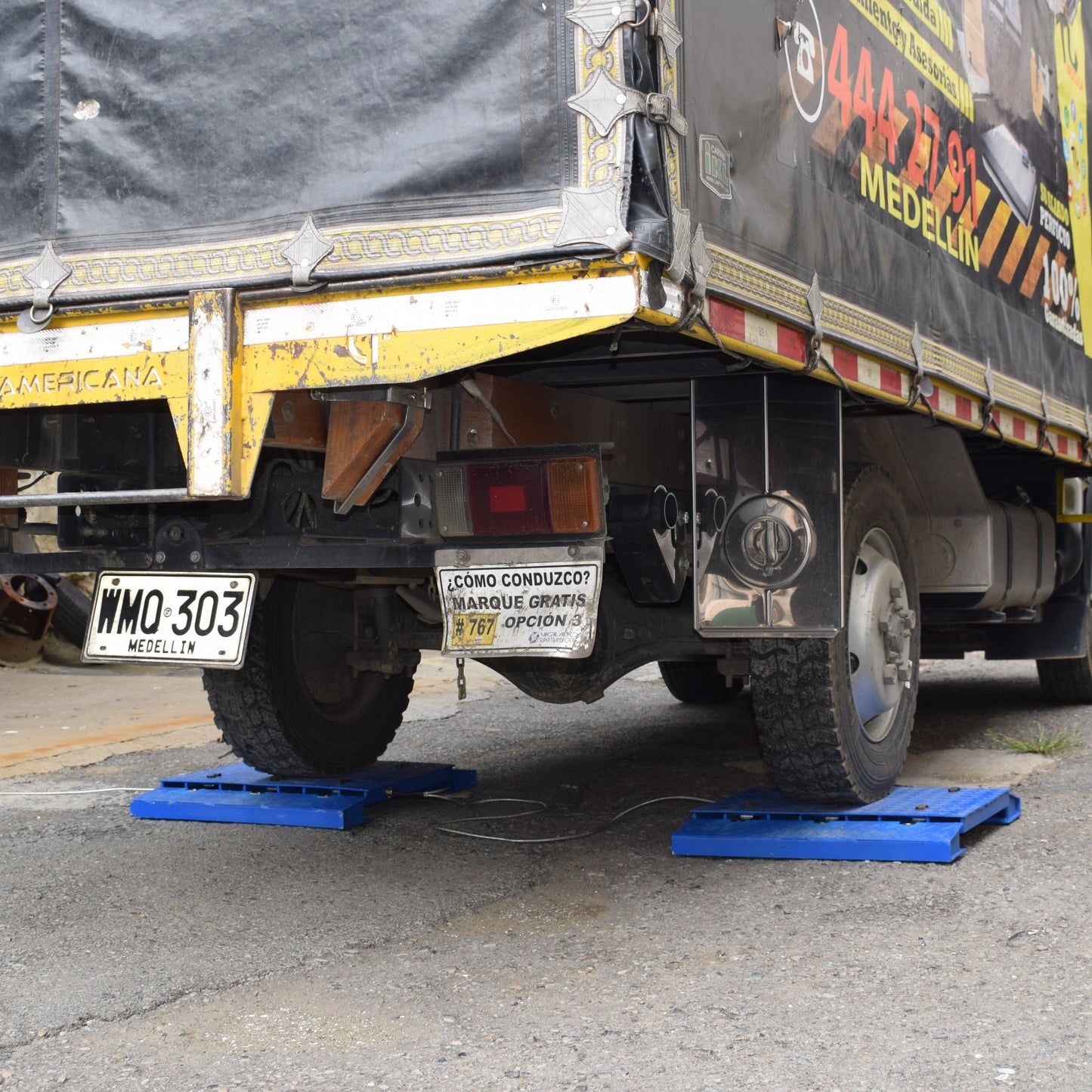 Báscula Camionera Cuatro Huella Sencilla
