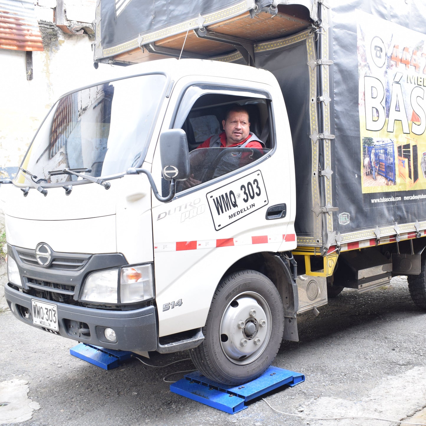 Báscula Camionera Cuatro Huella Sencilla