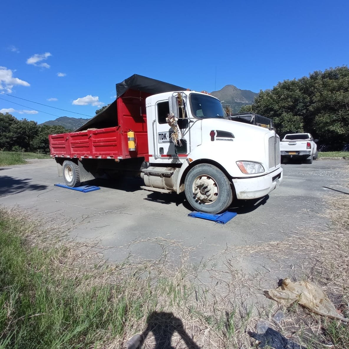 Báscula Camionera Portátil Cuatro Huella