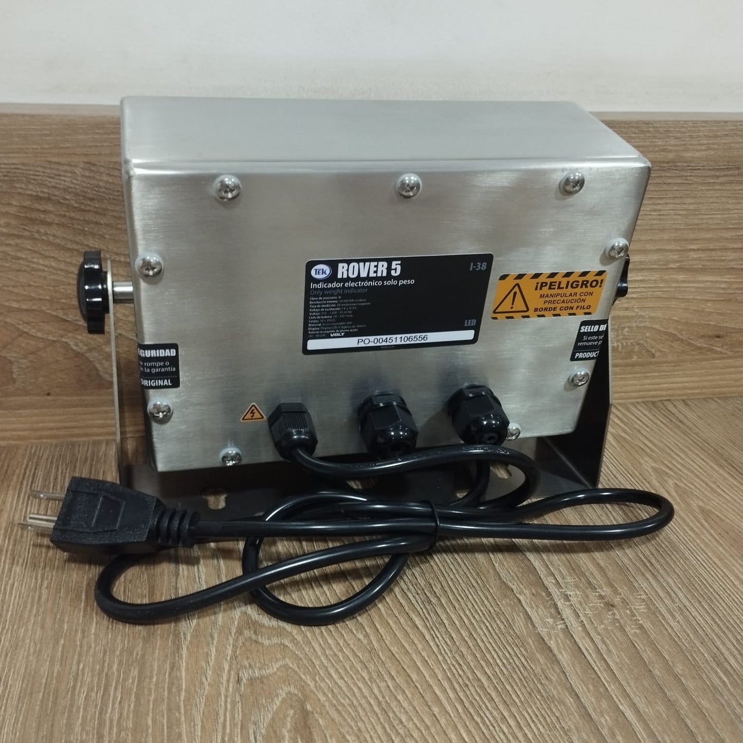 Barras Ganaderas Acero Inox con Indicador Acero LED L-38