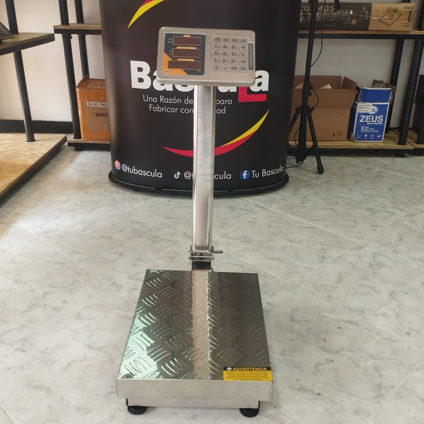 PESA CAJA ECUALIZABLE FULL ACERO INOX MARCA TEK