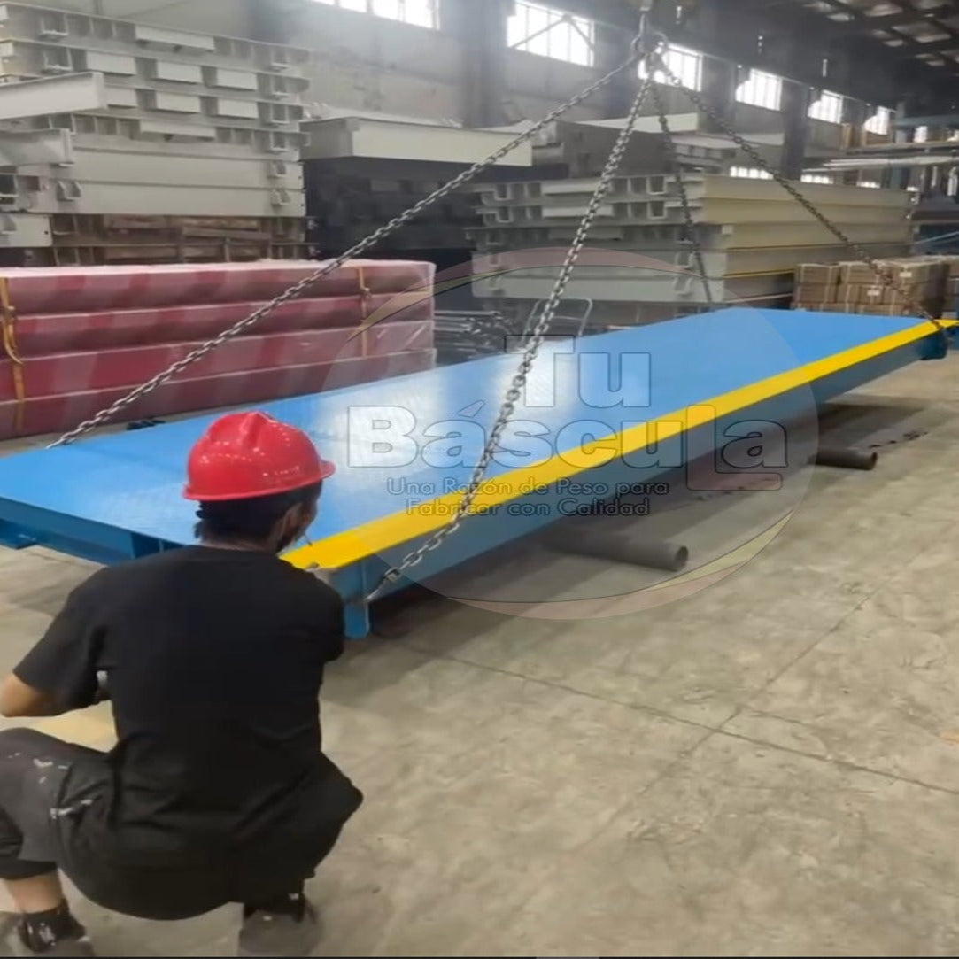 Báscula Camionera Modelo Fijo Doble Troque