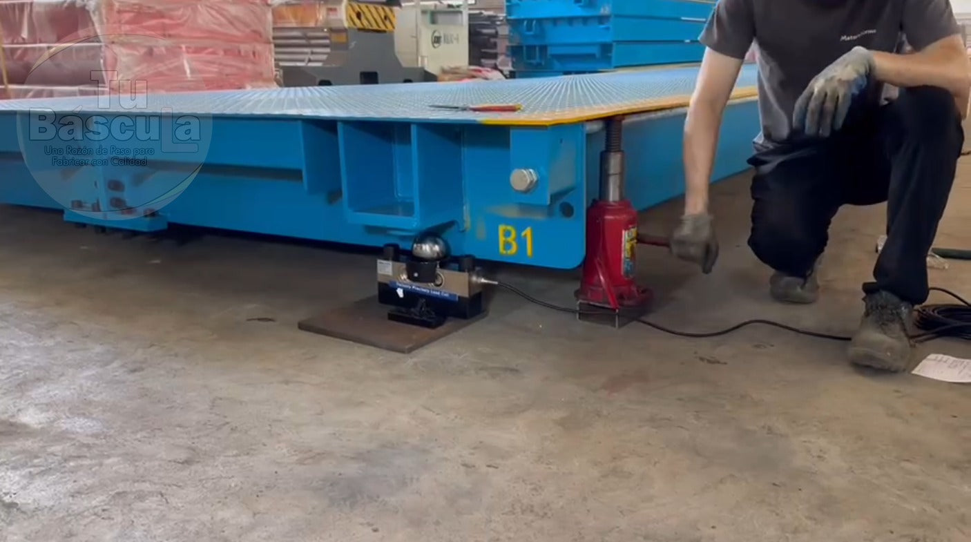 Báscula Camionera Modelo Fijo Doble Troque