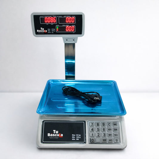 Balanza Comercial Electrónica  40 kg con Torre