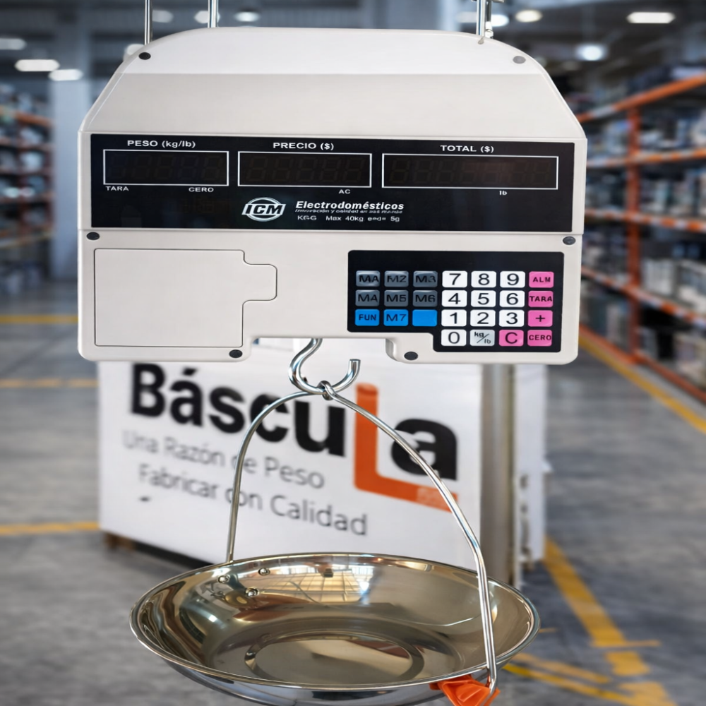Báscula Colgante Electrónica con Plato – 40 kg