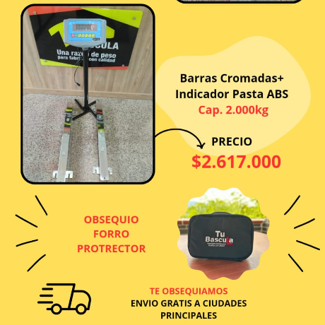 Barras Ganaderas Cromadas con Indicador Pasta ABS