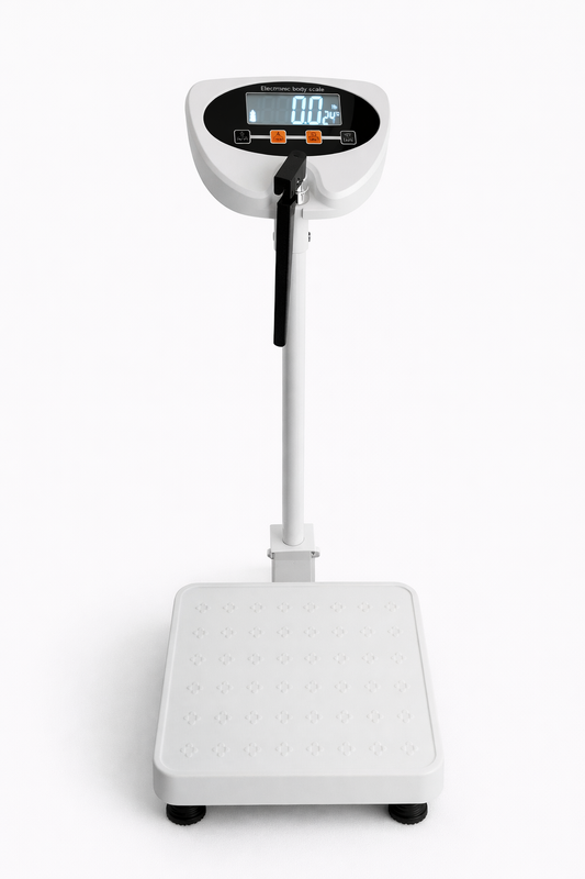 BÁSCULA ELECTRONICA DE PESO CORPORAL CON TORRE (TALLIMETRO)