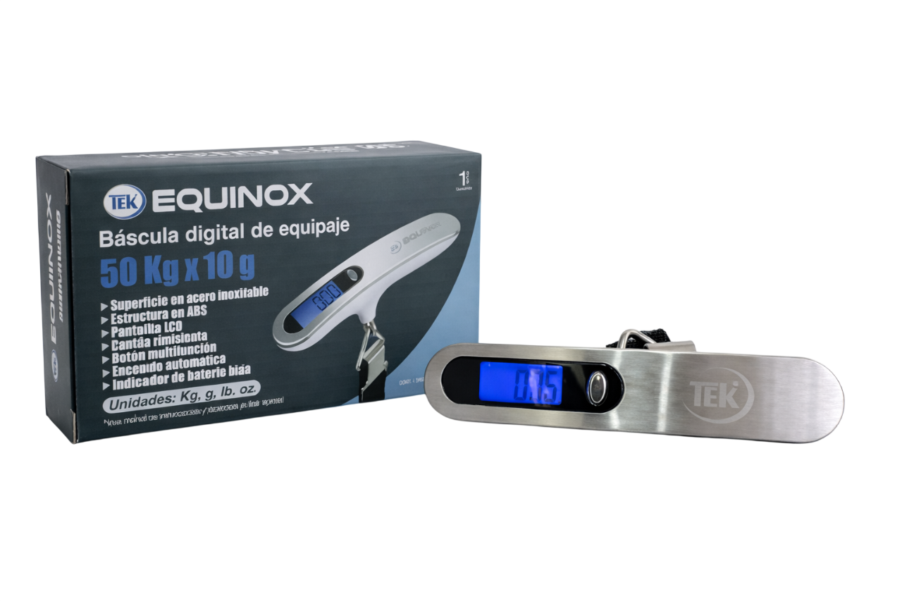Báscula Digital de Equipaje EQUINOX – 50 Kg x 10 g