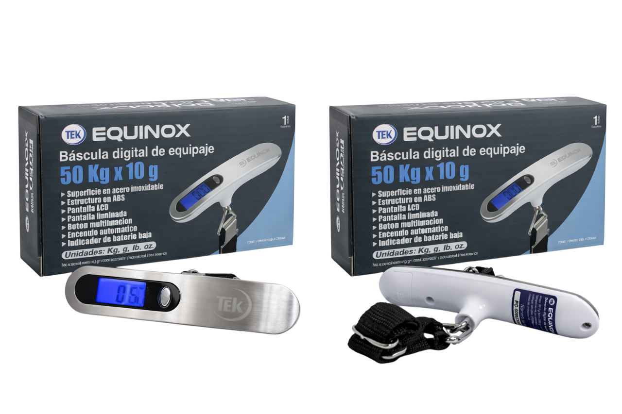 Báscula Digital de Equipaje EQUINOX – 50 Kg x 10 g