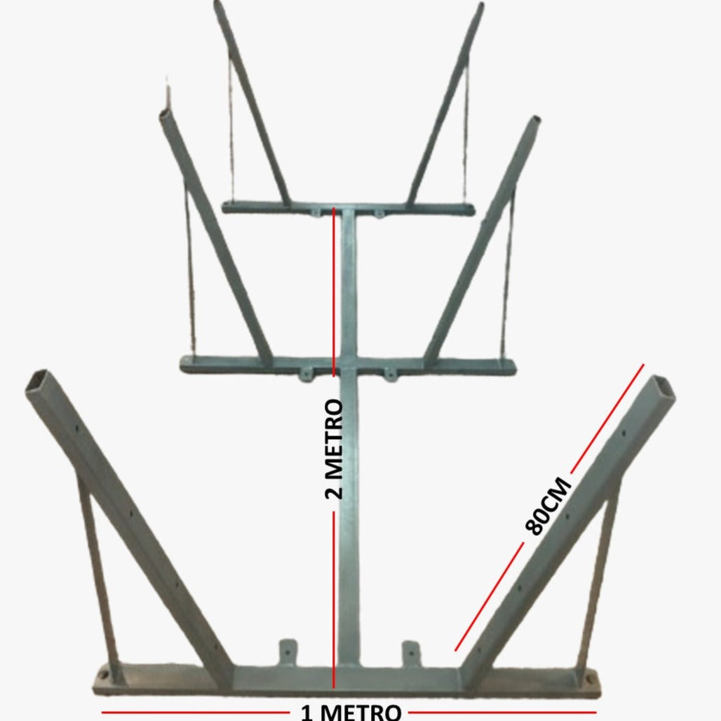 Estructura Sola Base para Plataforma Ganadera 200x100cm