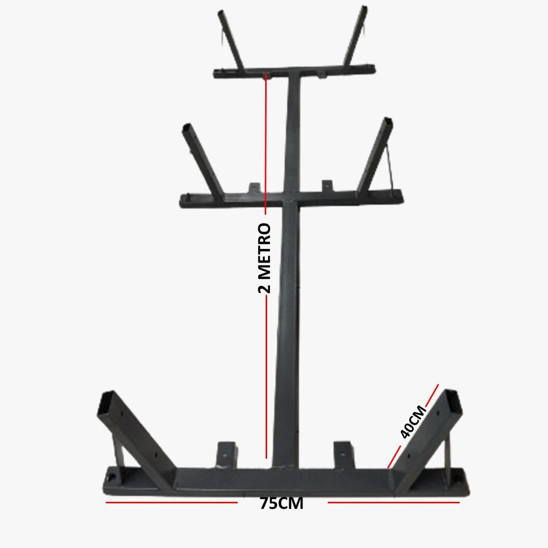 Estructura Sola Base para Plataforma Ganadera 200x75cm