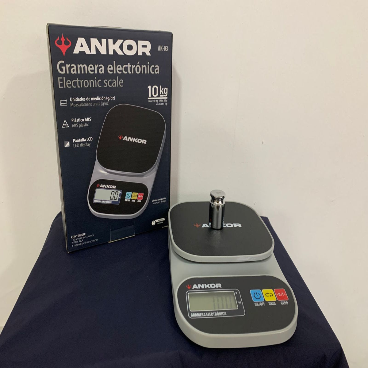 Gramera Electrónica ANKOR AK-03 – 10 kg – Tu Báscula