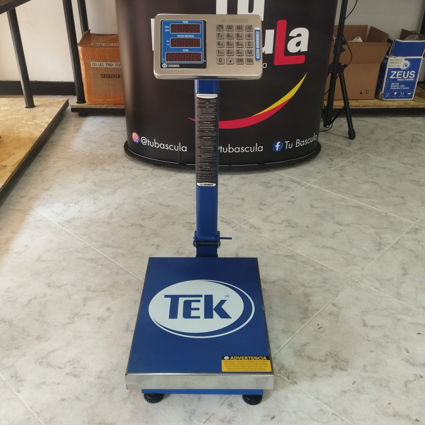 PESA CAJA ECUALIZABLE ACERO INOX MARCA TEK