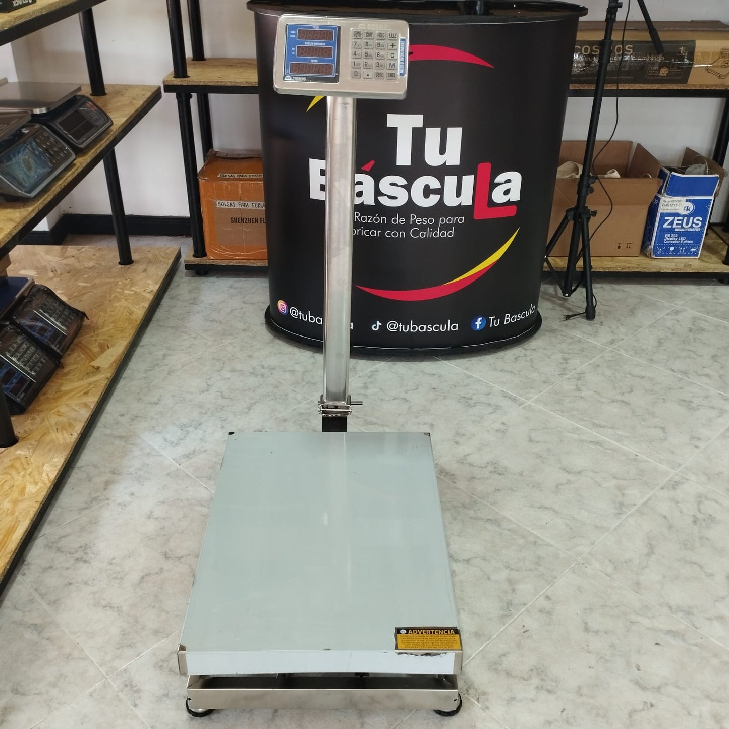 PESA CAJA ECUALIZABLE FULL  ACERO INOX MARCA TEK