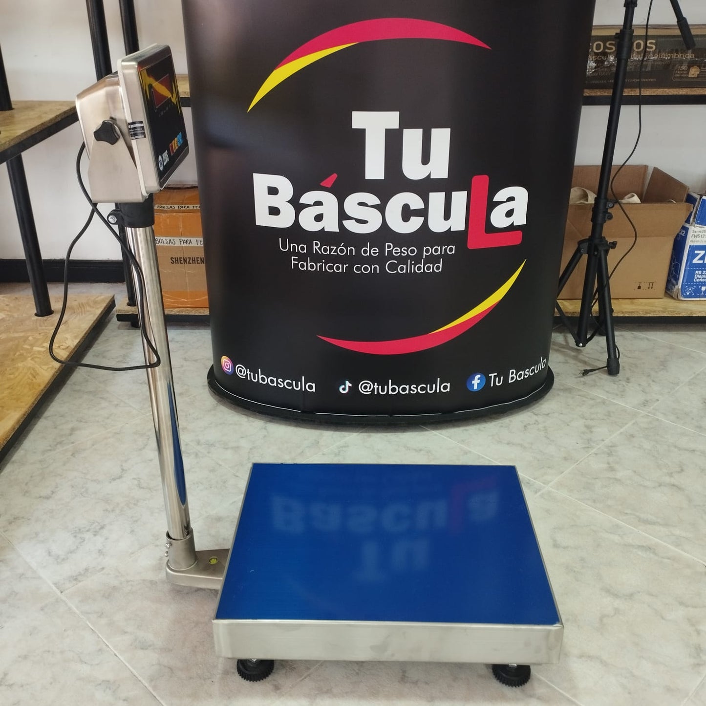 BÁSCULA TUBULAR FULL ACERO INOX MARCA TEK